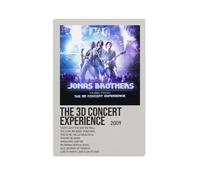 HUREYW I RH Poster 3D Music from The Concert Experience de Jonas Brothers - Décoration murale pour chambre à coucher - 30 x 45 cm - Style sans cadre