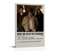HUREYW I RH Poster avec cadre « What We Do in The Shadows » - Décoration murale pour chambre à coucher - 30 x 45 cm