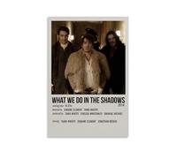 HUREYW I RH Poster avec inscription « What We Do in The Shadows » - Décoration murale pour chambre à coucher - 30 x 45 cm - Style sans cadre