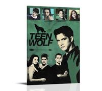HUREYW I RH Poster Teen Wolf pour décoration murale de chambre à coucher avec cadre 60 x 90 cm