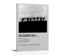 HUREYW I RH Poster The Seventh Seal - Art mural pour chambre à coucher - 20 x 30 cm - Style cadre