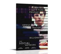 HUREYW I RH Poster The Social Network - Décoration murale pour chambre à coucher - 30 x 45 cm - Style cadre