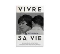 HUREYW I RH Poster Vivre Sa Vie - Décoration murale pour chambre à coucher - 30 x 45 cm - Style sans cadre
