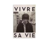 HUREYW I RH Poster Vivre Sa Vie - Décoration murale pour chambre à coucher - 50 x 75 cm - Style sans cadre