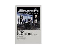 HUREYW I RH SYNK PARALLEL LINE par Aespa Poster mural sans cadre pour chambre à coucher 30 x 45 cm