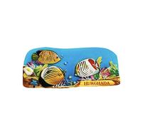 Hurghada Aimant de réfrigérateur 3D en résine Souvenirs de voyage faits à la main Décoration de la maison et de la cuisine Hurghada Aimant de réfrigérateur Collection cadeau