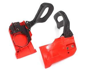 HURI 2X Couvercle frein de chaîne pour tronçonneuse Timbertech KS5200, Rotfuchs RS5200, Tarus 5200, Aram-Trade 5200, Boomag-Germany 5200, 5800