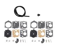 HURI 2X Kit de Reconstruction de réparation de carburateur pour K10-SDC McCulloch Mac Promac 700 8200 PM 10-10 Homelite Echo CS702 avec Tuyau