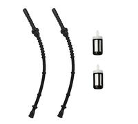 HURI 2x Tuyaux d'essence avec Filtre à essence pour Stihl FS120 FS200 FS250 FS300 FS350 FS400 FS450 FS480 FR350 FR450 FR480 Débroussailleuse Carburant Tuyau # 4128 358