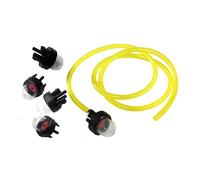 HURI 5 Pompe Poire d’amorçage/Ampoule de Carburant avec Tuyau de Carburant pour Tondeuse Tronçonneuse Débroussailleuse Trimmer