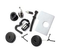 HURI Bouchon d’Essence/d’Huile Tuyau d’Essence Filtre à Air Bougie d’Allumage pour STIHL 017 018 MS170 MS180 Tronçonneuse