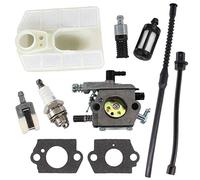 HURI Carburateur avec joint d'étanchéité, filtre à air, tuyau à essence pour tronçonneuse Varan TT-CS5800, Viron VR-5800, Einhell Royal RPC2045