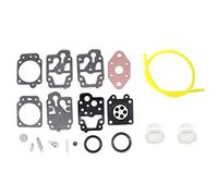 HURI Carburateur Reparation Membrane Joint Kit pour GX25 GX35 HHB25 HHH25 SRM260 SRM2601 SRM261 SRM2400 Tondeuse remplace Walbro K10-WYB K20-WYJ D20-WYJ Moteurs Carb et Tuyau Poire d'amorçage