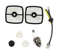 HURI Kit d'œillets de filtre à air pour Echo SRM210 SRM2306ES SRM2450 SRM-3155 SRM-3400 SRM-3605 A226001410 et Bougie d'allumage etc.