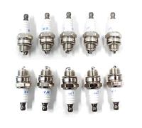 HURI Lot de 10 bougies d'allumage pour tronçonneuses et débroussailleuses - Remplace Bosch WS5F, CHAMPION CJ6Y, CJ7Y, NGK BPM7A, TORCH L7TC