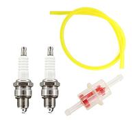 HURI Lot de 2 bougies d'allumage avec filtre à essence pour Simson AWO S50 S51 S70 S53 SR50 SR80 Schwalbe KR51/1, KR51/2, SR4-2, SR4-3, SR4-4 Trabant 601 500 Wartburg Skoda