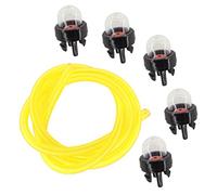 HURI Lot de 5 pompes d'amorçage pour pompe à carburant et tuyau d'essence pour Stihl Husqvarna, Weed Eater, McCulloch, Poulan, Craftsman, Ryobi, Echo Tronçonneuse de rechange Walbro 188-512