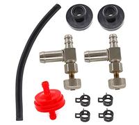 HURI Robinet à essence 1/4" - Valve d'arrêt de carburant - Douille de réservoir de carburant - Pour tondeuse à gazon MTD Troy Bilt Cub Cadet - Pièce de rechange 751-0171 951-0171 735-0149 935-0149