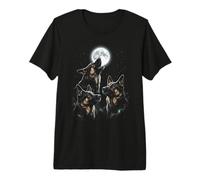 Hurlant à la Lune Berger Allemand T-Shirt Haut de Gamme