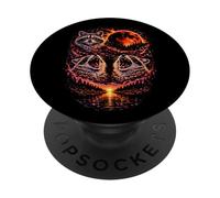 Hurlant Raton Laveur 3 Red Blood Moon Eclipse Night Sky Vintage PopSockets PopGrip Adhésif