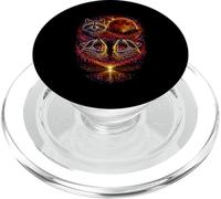 Hurlant Raton Laveur 3 Red Blood Moon Eclipse Night Sky Vintage PopSockets PopGrip pour MagSafe
