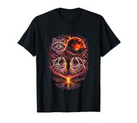 Hurlant Raton Laveur 3 Red Blood Moon Eclipse Night Sky Vintage T-Shirt