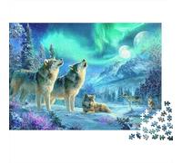 Hurlement du Loup Casse-tête 1000 Pièces avec Découpe De Précision, Jeu De Puzzle Premium Puzzle De Développement Cognitif pour Une Activité Intergénérationnelle, Passion Nature Et Faune