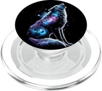 Hurlement Galactique Esprit céleste Loup Stardust PopSockets PopGrip pour MagSafe