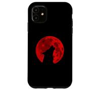Hurler au sang Red Moon Wolf Horror Coque pour iPhone 11