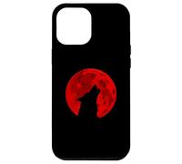 Hurler au sang Red Moon Wolf Horror Coque pour iPhone 12 Pro Max