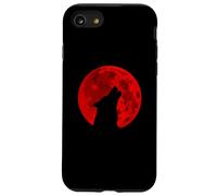 Hurler au sang Red Moon Wolf Horror Coque pour iPhone SE (2020) / 7 / 8