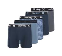 Hurley 5 Pack Stretch Boxer Briefs Boxeur ajusté, Combo de Feuilles de dypsis, Large Homme