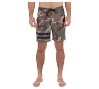 Hurley babylegs Division Block Party 18' Maillot de Bain pour Homme, Olive, 38