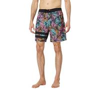 Hurley Block Party 18' Short Board Homme,Noir Multi, 44 EU