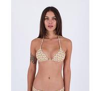 Hurley City Block Rvsb Itsy Bitsy Haut de Bikini, Sweet Cream, M Femme