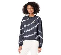Hurley Cropped Crew Maillot de survtement, Caviar Bleach Linear Tie Dye, XS Femme