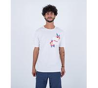 Hurley Evd Halekulani Pkt S/S T-Shirt, Blanc, S Homme