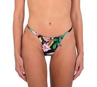 Hurley Flora Revo Cheeky Slider Bikini Bottoms, Crème, S Femme