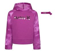 Hurley Girls' One and Only Pullover Hoodie, Bright Magenta, 5