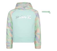 Hurley Girls' One and Only Pullover Hoodie, Mint Foam, L