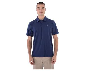 Hurley H2o-dri Ace Slub Polo SS Tricot, Bleu (Midnight Aqua), XL Homme