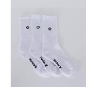 Hurley H2o Dri Crew Sock 3pk Chaussettes, Blanco, 42 Homme