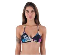 Hurley Hana Adjustable Bikini Top Haut, Black, XS Femme