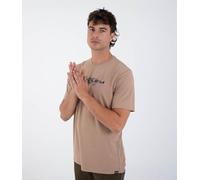 Hurley Homme Manche Courte The Globe T-Shirt, Marron, XS EU