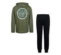 Hurley Hrlb Cloud Slub Set Ensemble Sweat + Pantalon, Kaki (Army), 4 Ans Garçon