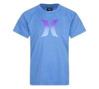 Hurley Hrlb Ombre Icon UPF Shirt de Protection Rash Guard, Bleu (Neptune Blue Heather), 7 años Fille