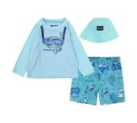 Hurley Hrlb Scuba 3pc Set Short Board, Vert (Aurora Green), 4 años Fille