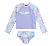 Hurley Hrlg Lot de 2 Rashguard Maillot de Bain Deux pièces, Light Orchid, 6 Ans Fille