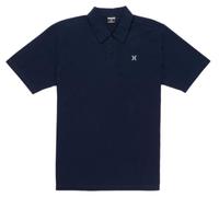 Hurley Icon Slub Polo SS Shirt, Obsidian, L Men's