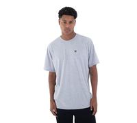 Hurley Icon Tee SS T-Shirt, DK Heather Grey, L Men's